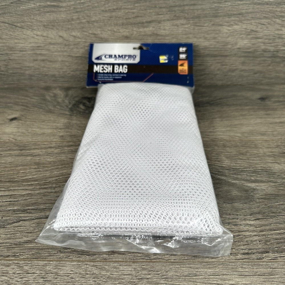 Champro Sports Mesh Bag 24" X 36" Draw String Name Tag‎ Laundry Balls Equipment